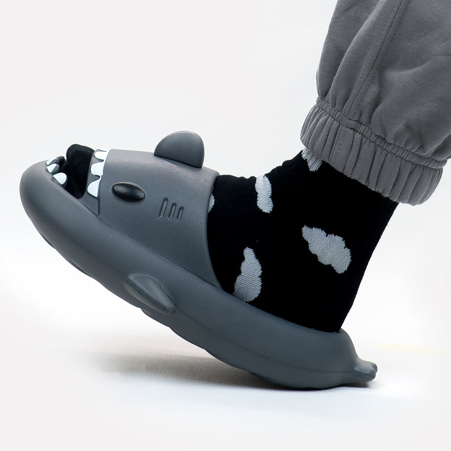 Shark Slides (Carbon Gray) - Cloud Slides