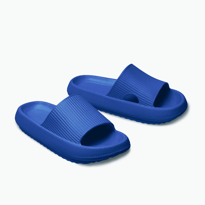 Mens Cushion Slides - Cloud Slides Royal Blue
